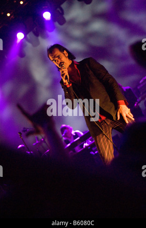 Nick Cave, Nick Cave and the Bad Seeds, Rome, Italie, 2008 Banque D'Images