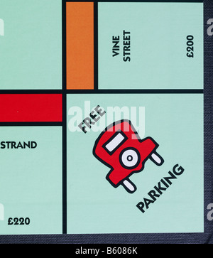 Parking gratuit monopoly square Banque D'Images