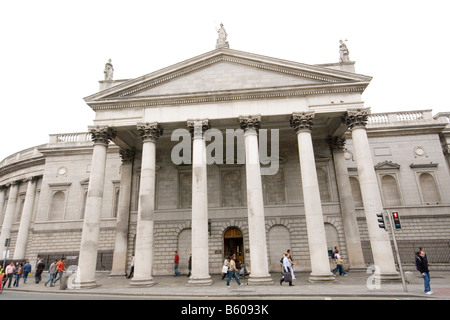 La Banque d'Irlande au Collège Green Dublin Irlande le dix-huitième siècle était autrefois la maison du Parlement Banque D'Images