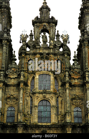 Portique 'Gloria' de la vue principale de Santiago de Compostela Cathedral Banque D'Images