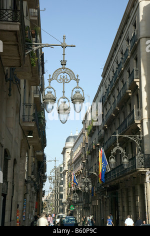 Barri Gotic Barcelone Catalogne Espagne Europe Banque D'Images