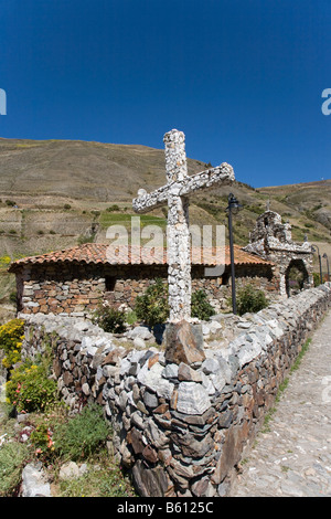 Croix, chapelle de l'artiste Juan Félix Sánchez, San Rafael, Mucuchies, Venezuela, Amérique du Sud Banque D'Images