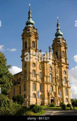 L'église de pèlerinage Baroque Vierzehnheiligen, Basilique, Haute-Franconie, Bavière Banque D'Images