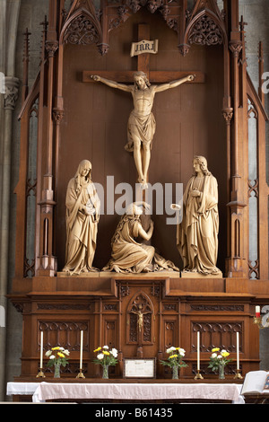 Autel latéral dans l'abbaye et l'église paroissiale de Saint Blasius, Admont, Styrie, Autriche, Europe Banque D'Images