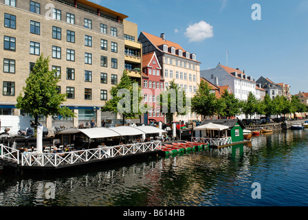 Canal Christianshavn, Copenhague, Danemark, Scandinavie, Europe Banque D'Images