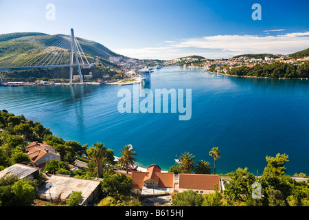 Le Port de Dubrovnik, Ragusa, Dubrovnik-Neretva county, Dalmatie, Croatie, Europe Banque D'Images