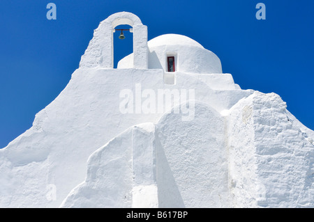 White Church, église de Panagia Paraportiani, Mykonos, Cyclades, Grèce, Europe Banque D'Images