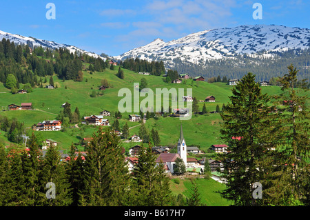 Hirschegg Kleinwalsertal, Vorarlberg, Autriche, Alpes Allgaeuer, Europe Banque D'Images