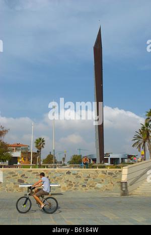 Beachside entre Pablo Nou et Port Olympique de Barcelone Espagne Europe Banque D'Images