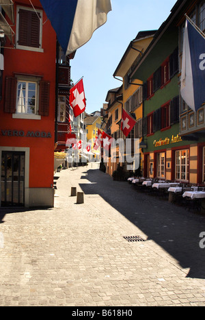 Augustiner Gasse, alley, Zurich, Switzerland, Europe Banque D'Images