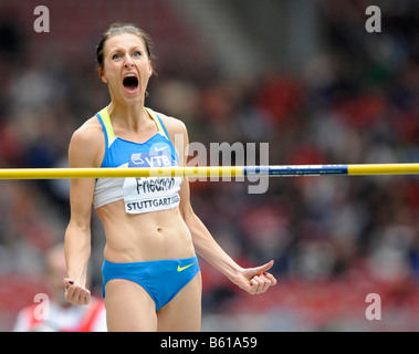 Ariane Friedrich, GER, saut en hauteur, à l'IAAF 2008 World Athletics Final pour l'athlétisme de la Mercedes-Benz Arena Banque D'Images