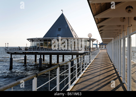 Port d'Heringsdorf, Usedom Island, mer Baltique, Mecklembourg-Poméranie-Occidentale, Allemagne, Europe Banque D'Images