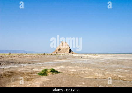 Cheminée à Lac Abbe (Lac Abbe), Djibouti, Afrique Banque D'Images