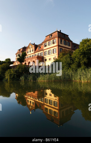 Kellereischloss, palais rouge, Hammelburg, Rhoen, Basse Franconie, Bavière, Allemagne, Europe Banque D'Images