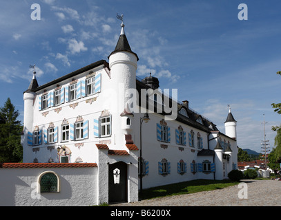 Bonnschloessl, Hôtel Château Hôtel à Bernau sur le lac de Chiemsee, Chiemgau, Upper Bavaria, Germany, Europe Banque D'Images