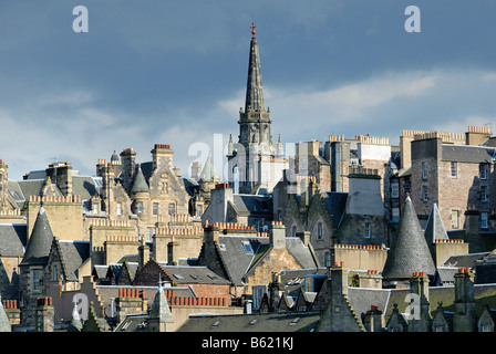 Maisons de ville historiques, Édimbourg, Écosse, Grande-Bretagne, Europe Banque D'Images