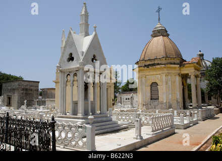 Cementerio Cristóbal Colón, cimetière Colon à La Havane, Cuba, Caraïbes Banque D'Images