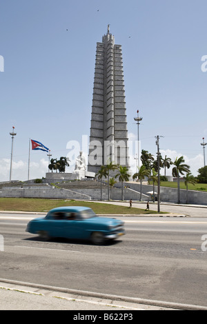 Mémorial à Jose Marti sur la Plaza de la Revolucion Square, La Havane, Cuba, Caraïbes Banque D'Images