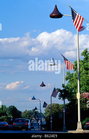 Des lampadaires en forme de chocolat Hershey Kisses le long de l'Avenue de chocolat Hershey Hershey Foods accueil à New York USA Banque D'Images