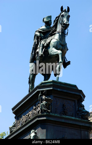 Monument pour vieux Fritz, Frédéric le Grand sur un cheval, Berlin, Germany, Europe Banque D'Images