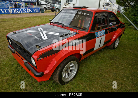 1980 Ford Escort Mk2 RS1800 comme construit par Colin McRae, dans le paddock à Goodwood Festival of Speed, Sussex, UK. Banque D'Images