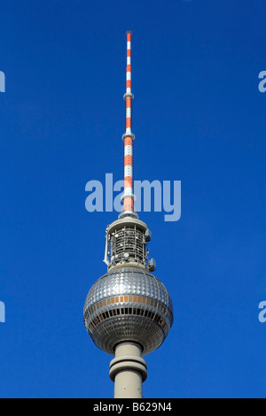 Tour de télévision de Berlin, Alex, la place Alexanderplatz, Berlin-Mitte, Berlin, Germany, Europe Banque D'Images