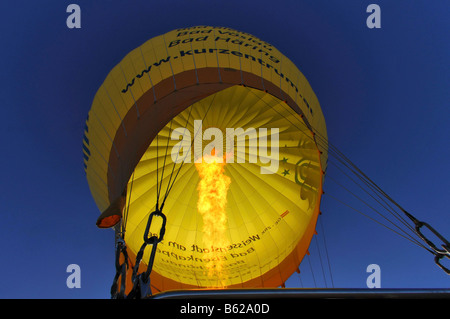 Vue depuis un ballon à air chaud, en ballon, près du lac Zeller, Autriche, Europe Banque D'Images