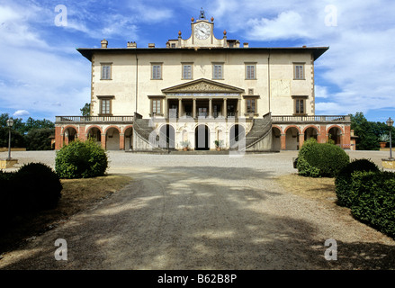 Villa Medici, Poggio a Caiano, Province de Prato, en Toscane, Italie, Europe Banque D'Images