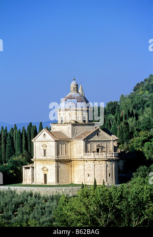 Madonna di San Biagio église pèlerins, Montepulciano, province de Sienne, Toscane, Italie, Europe Banque D'Images