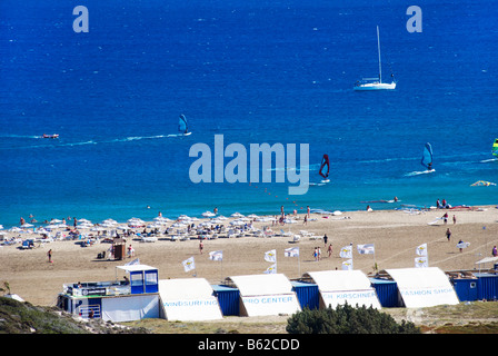 Prasonisi Beach, point le plus au sud de Rhodes, Grèce, Europe Banque D'Images