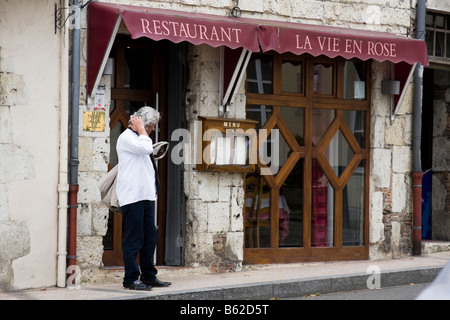 En dehors de l'homme, restaurant Eauze - Gers, dans le sud de la France Banque D'Images