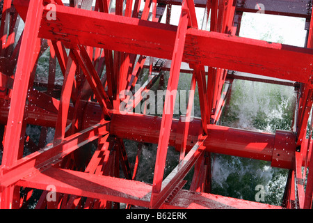 Les palettes à l'arrière du pédalo Showboat Branson Belle Branson Missouri Banque D'Images