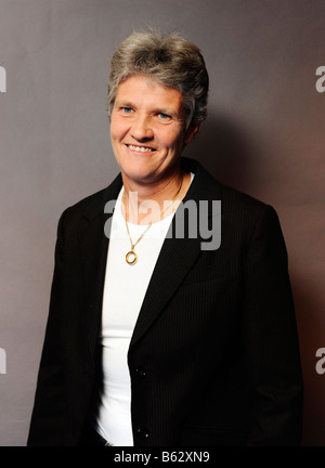 Pia Sundhage entraîneur de football suédois pour les USA Ladies Team Banque D'Images