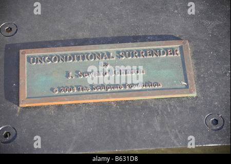 Sarasota Floride Statue reddition sans conditions Banque D'Images