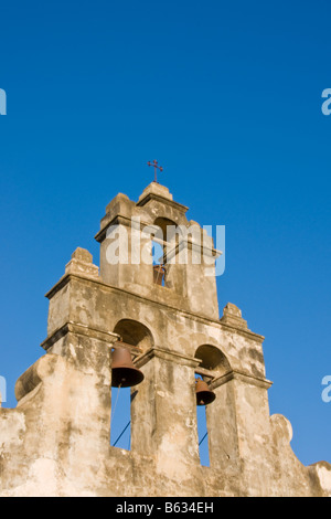 Missions de San Antonio, San Juan (AKA Mission San Juan Capistrano), clocher, State Historic Site Banque D'Images