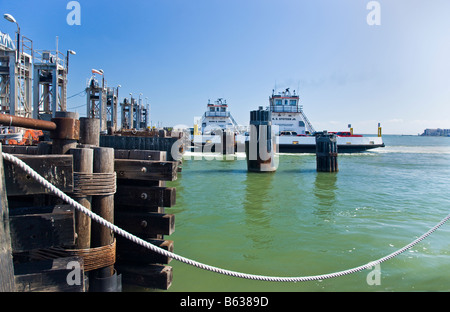 Ferry Port Aransas Depot. Banque D'Images