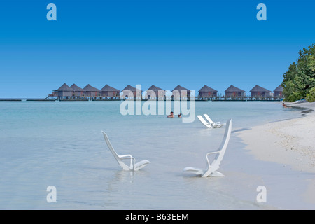 L'île de Komandoo Maldives Atoll Malé Nord l'Asie l'Océan Indien Banque D'Images