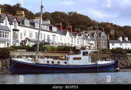 Plaisir en mer (converti) de sauvetage à Aberdovey, Gwynedd, Pays de Galles, Royaume-Uni. Banque D'Images