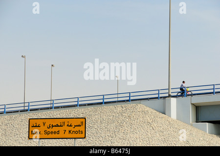 Le pont Al Maktoum, Émirats Arabes Unis de Dubaï Banque D'Images