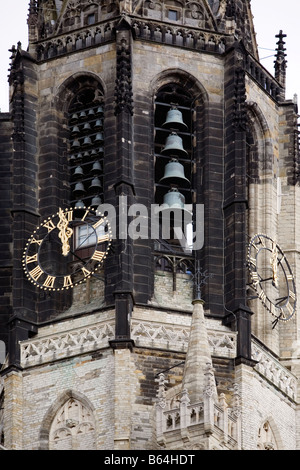 Clocher de l'église Nieuwe Kerk Nouvelle Grand-place Delft The Netherlands Banque D'Images