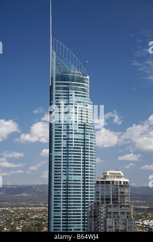 Q1 Skyscraper Surfers Paradise Gold Coast Queensland Australie aerial Banque D'Images