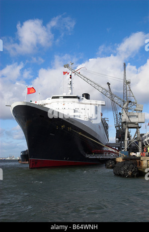 QE2 à Southampton Docks pour la dernière fois le 11 novembre 2008 Banque D'Images