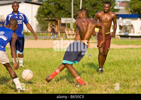 Afrique Football Douala Cameroun Banque D'Images