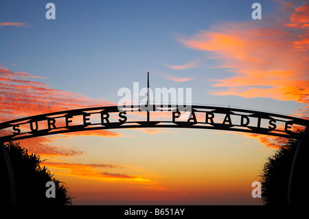 Sunrise Surfers Paradise Gold Coast Queensland Australie Banque D'Images