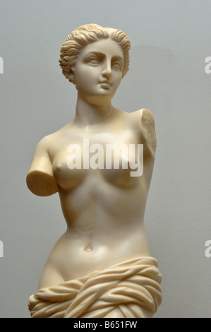 La reproduction de l'Aphrodite de Milos ou Vénus de Milo statue Banque D'Images