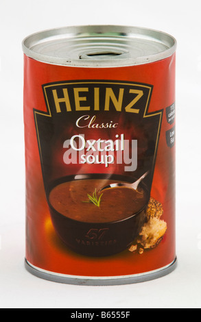 Peut de soupe de queue de Heinz vendus au Royaume-Uni Banque D'Images