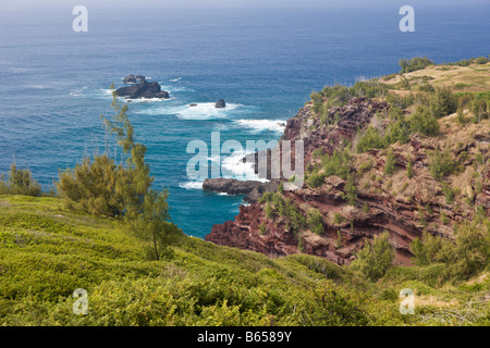 Hawea Point à au nord-ouest de Maui Maui Hawaii USA Banque D'Images