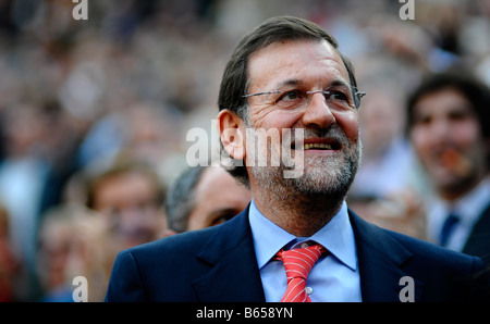 Feria de Valencia Fallas de Valencia 2008 Mariano Rajoy Plaza de Toros de Valence 2008 03 Banque D'Images