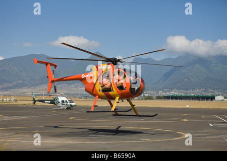 Vol en helicoptère sur Maui Maui Hawaii USA Banque D'Images