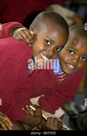 Groupe scolaire Afrique Kenya Nairobi Banque D'Images